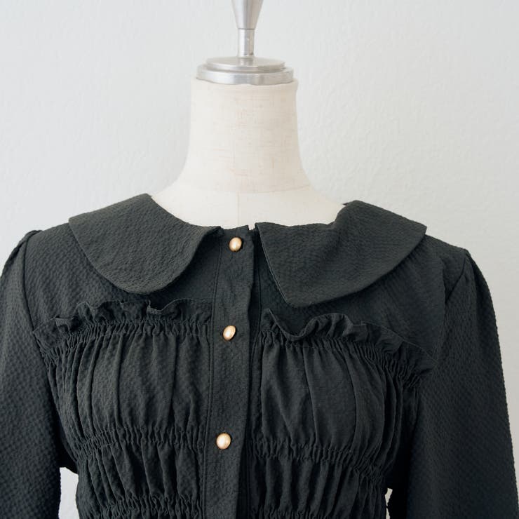 シャーリング衿付ブラウス | RMAF　NICE CLAUP / OLIVE des OLIVE | 詳細画像2 