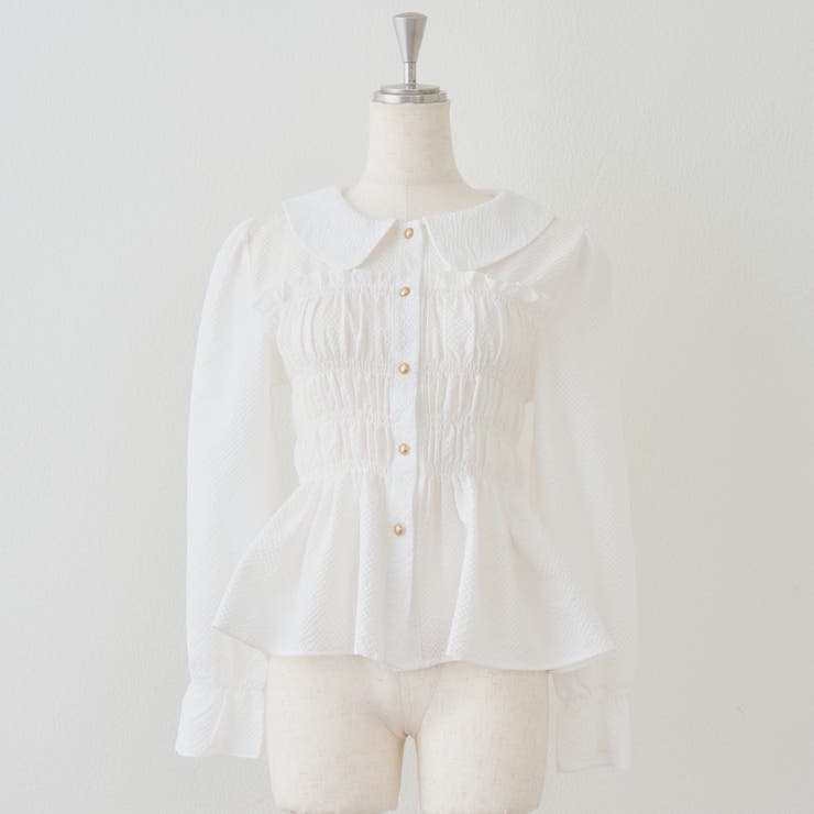 オフ | シャーリング衿付ブラウス | RMAF　NICE CLAUP / OLIVE des OLIVE