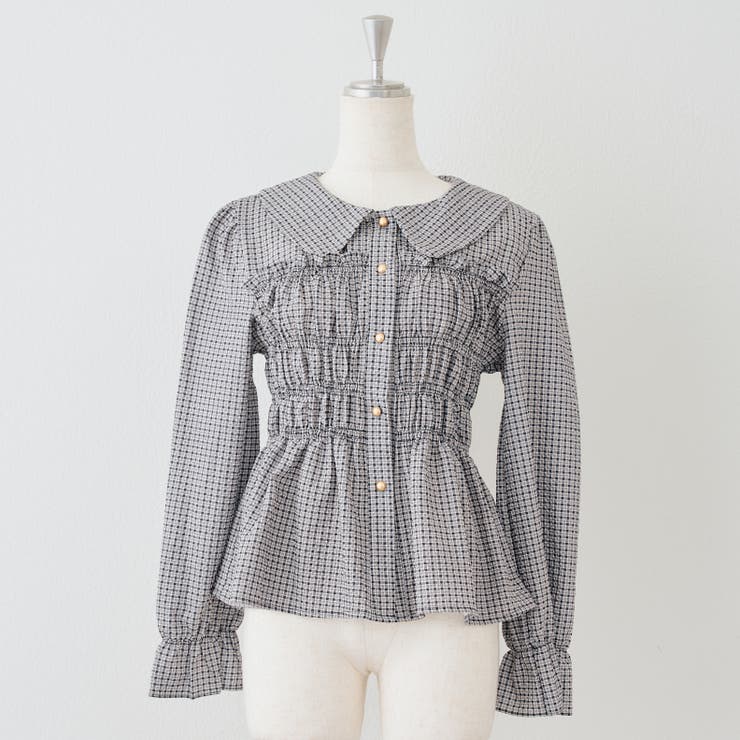 チェック | シャーリング衿付ブラウス | RMAF　NICE CLAUP / OLIVE des OLIVE