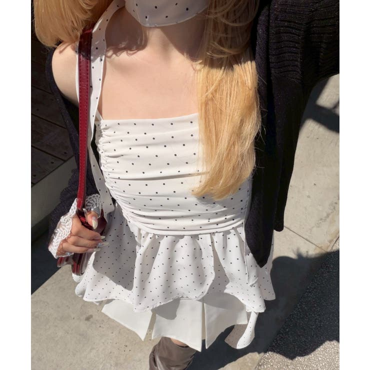 ドット | 【丈の長さを選べる】イレヘムキャミチュニック | NICE CLAUP / OLIVE des OLIVE　OUTLET