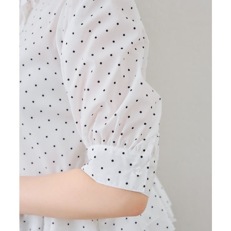 【選べる丈違い♪】フリルヘムブラウス | NICE CLAUP / OLIVE des OLIVE　OUTLET | 詳細画像4 