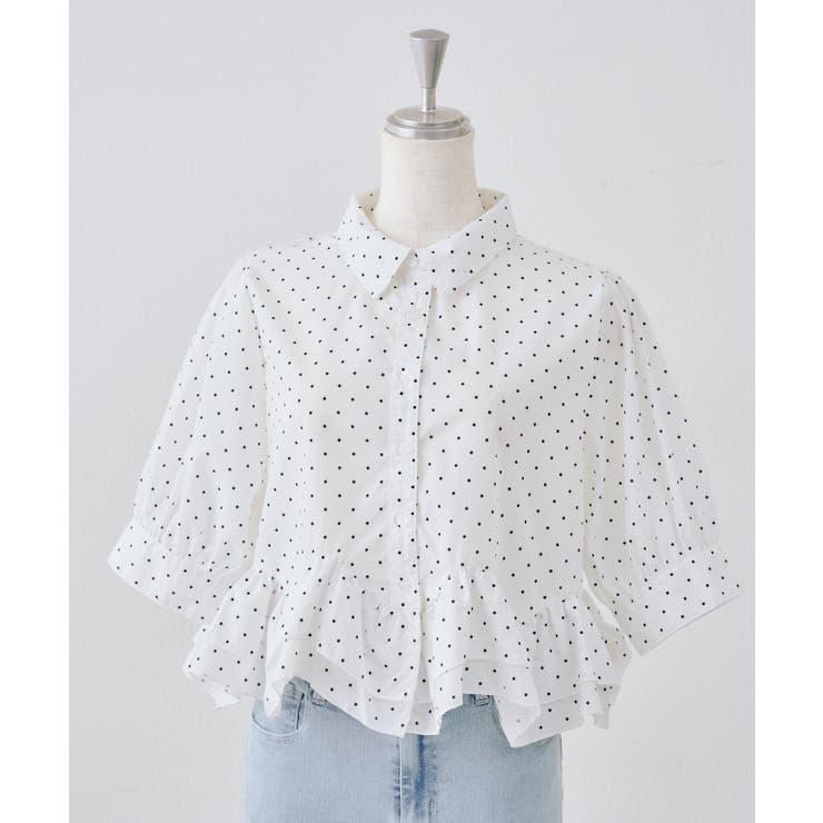 【選べる丈違い♪】フリルヘムブラウス | NICE CLAUP / OLIVE des OLIVE　OUTLET | 詳細画像5 