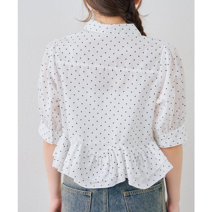 【選べる丈違い♪】フリルヘムブラウス | NICE CLAUP / OLIVE des OLIVE　OUTLET | 詳細画像6 