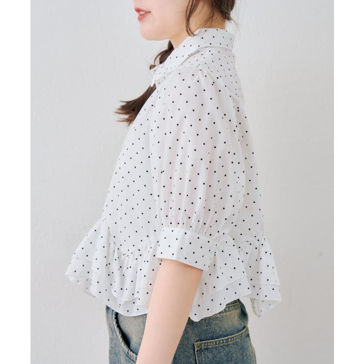 【選べる丈違い♪】フリルヘムブラウス | NICE CLAUP / OLIVE des OLIVE　OUTLET | 詳細画像8 