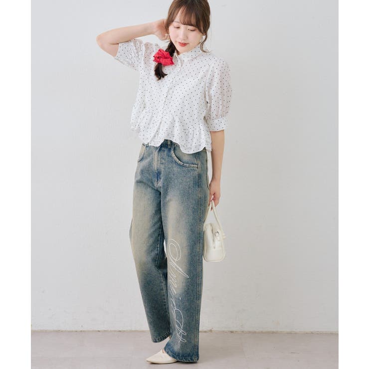 【選べる丈違い♪】フリルヘムブラウス | NICE CLAUP / OLIVE des OLIVE　OUTLET | 詳細画像12 