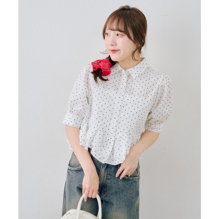 【選べる丈違い♪】フリルヘムブラウス | NICE CLAUP / OLIVE des OLIVE　OUTLET | 詳細画像14 