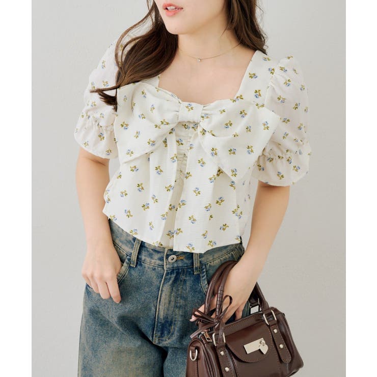 ビッグリボンブラウス | NICE CLAUP / OLIVE des OLIVE　OUTLET | 詳細画像24 