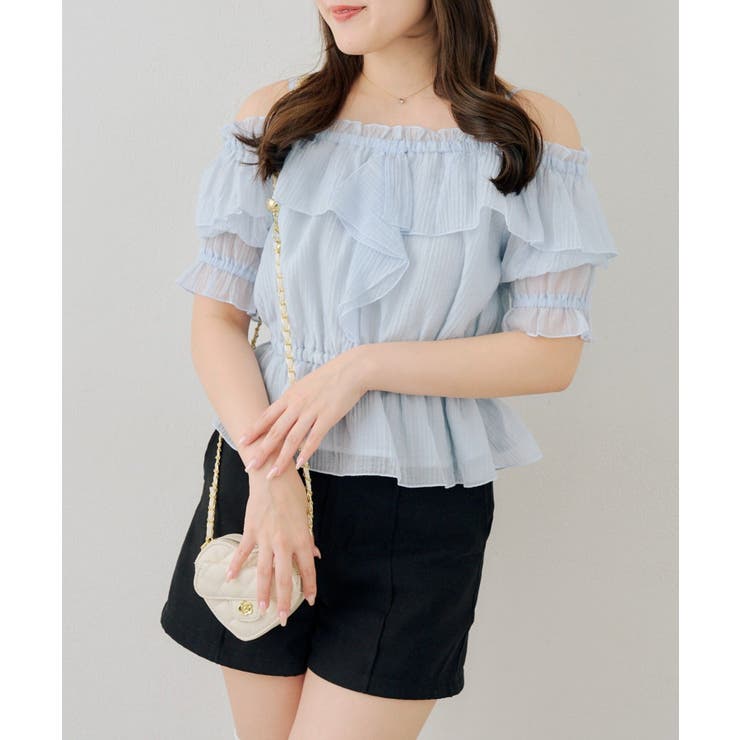 ビッグ衿オフショルブラウス | NICE CLAUP / OLIVE des OLIVE　OUTLET | 詳細画像6 