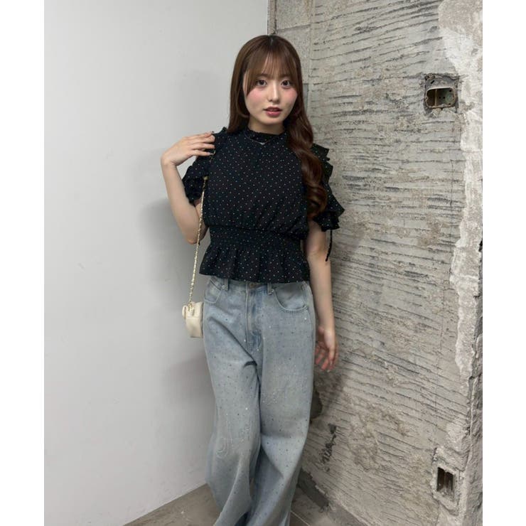 肩見せフリルブラウス | NICE CLAUP / OLIVE des OLIVE　OUTLET | 詳細画像12 