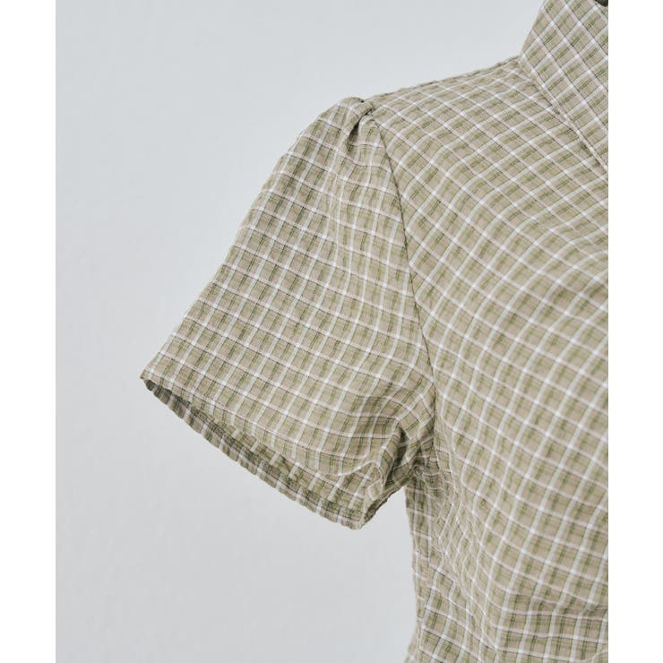 チェックシャーリングブラウス | NICE CLAUP / OLIVE des OLIVE　OUTLET | 詳細画像36 