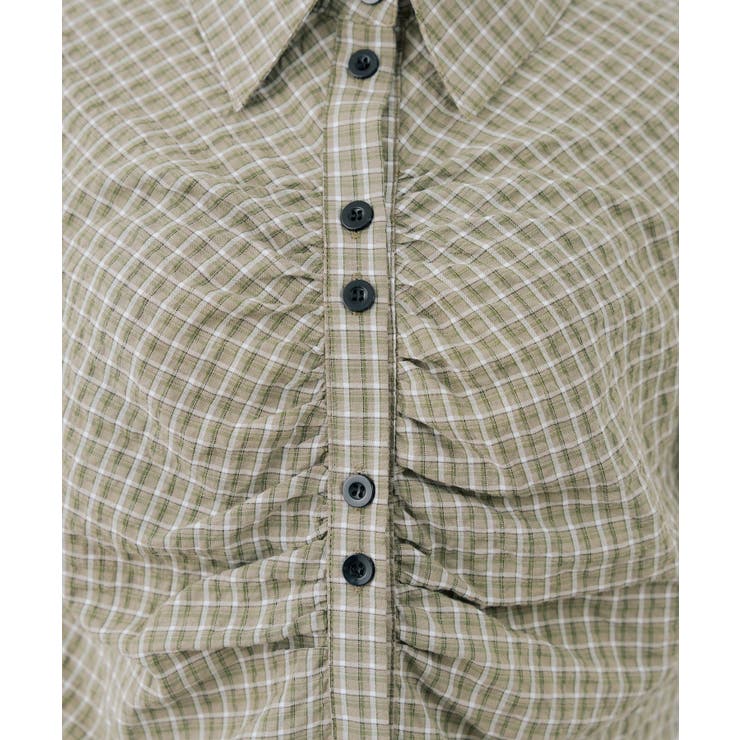 チェックシャーリングブラウス | NICE CLAUP / OLIVE des OLIVE　OUTLET | 詳細画像38 