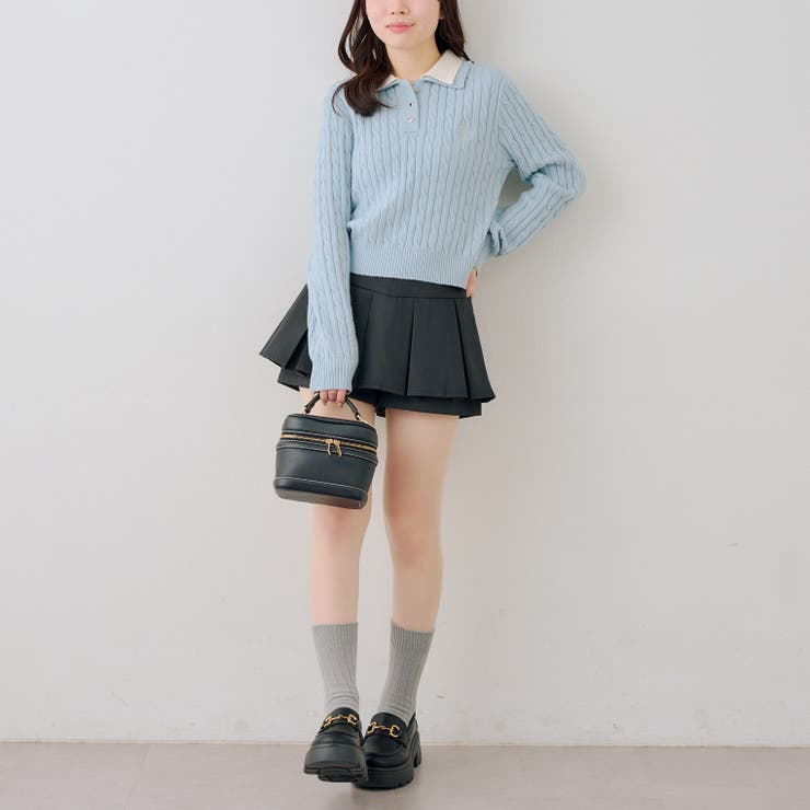 2枚衿ケーブルニットポロ | RMAF　NICE CLAUP / OLIVE des OLIVE | 詳細画像26 