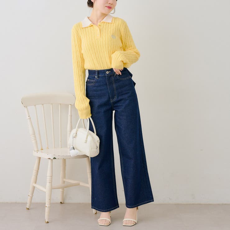 2枚衿ケーブルニットポロ | RMAF　NICE CLAUP / OLIVE des OLIVE | 詳細画像42 