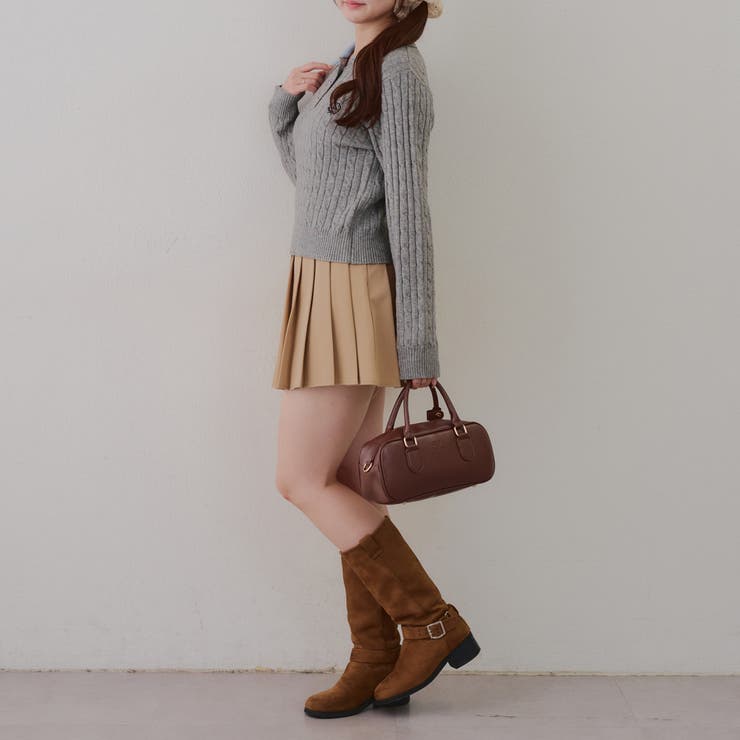 2枚衿ケーブルニットポロ | RMAF　NICE CLAUP / OLIVE des OLIVE | 詳細画像16 