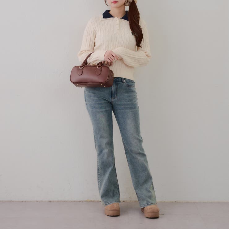 2枚衿ケーブルニットポロ | RMAF　NICE CLAUP / OLIVE des OLIVE | 詳細画像22 