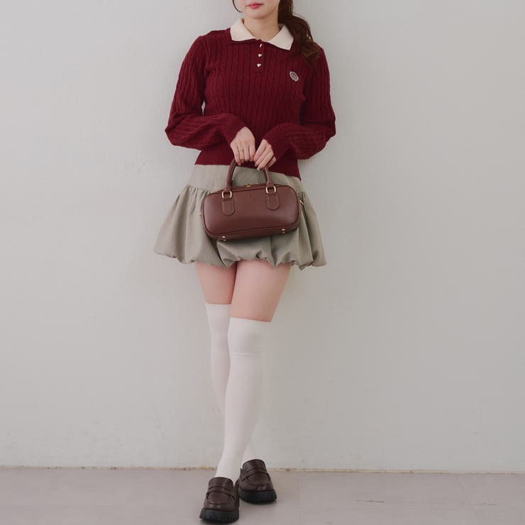 2枚衿ケーブルニットポロ | RMAF　NICE CLAUP / OLIVE des OLIVE | 詳細画像30 