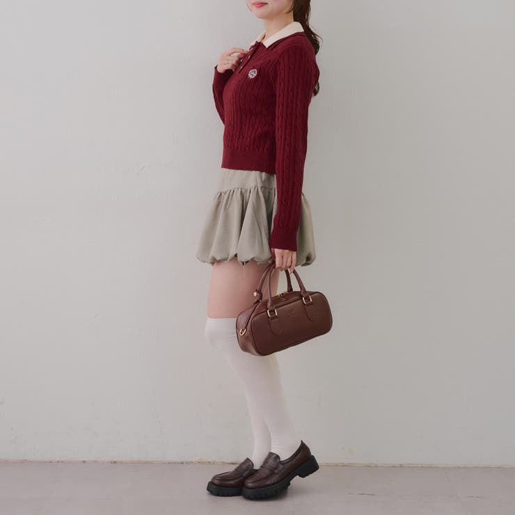 2枚衿ケーブルニットポロ | RMAF　NICE CLAUP / OLIVE des OLIVE | 詳細画像31 