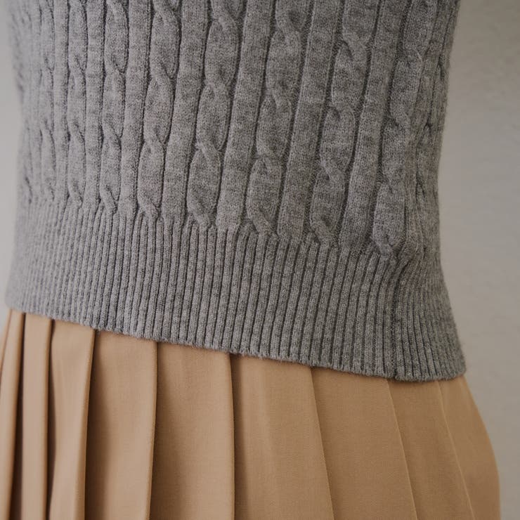 2枚衿ケーブルニットポロ | RMAF　NICE CLAUP / OLIVE des OLIVE | 詳細画像38 