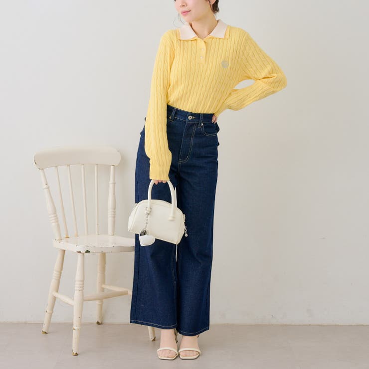 2枚衿ケーブルニットポロ | RMAF　NICE CLAUP / OLIVE des OLIVE | 詳細画像43 