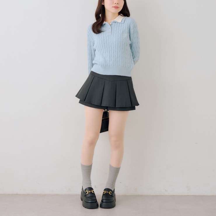 2枚衿ケーブルニットポロ | RMAF　NICE CLAUP / OLIVE des OLIVE | 詳細画像29 