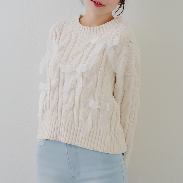 オーガンリボンモールニット | RMAF　NICE CLAUP / OLIVE des OLIVE | 詳細画像9 