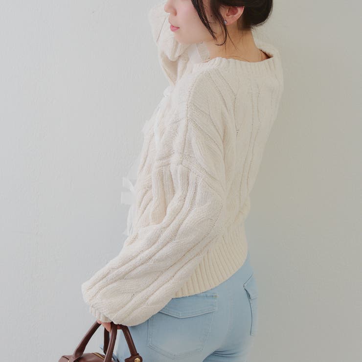 オーガンリボンモールニット | RMAF　NICE CLAUP / OLIVE des OLIVE | 詳細画像10 