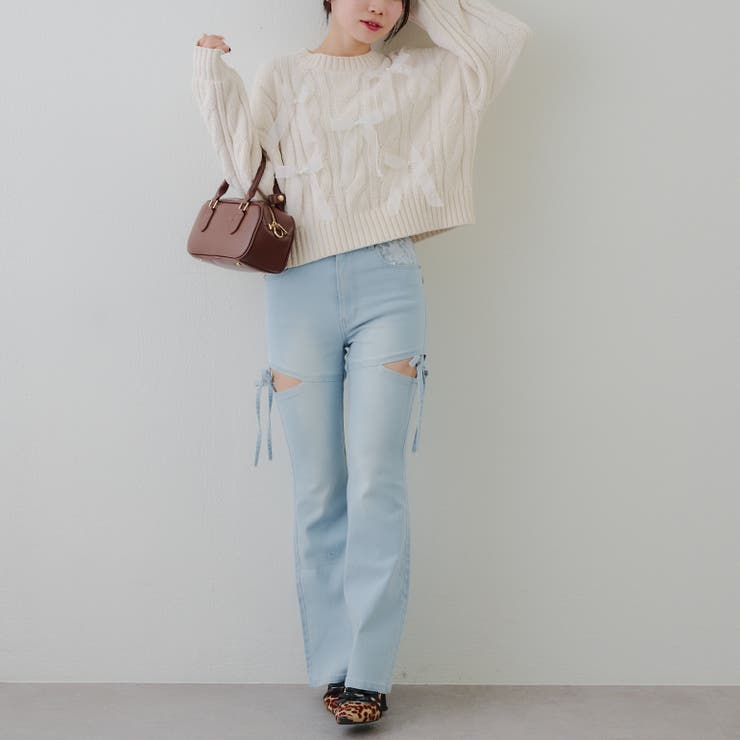 オーガンリボンモールニット | RMAF　NICE CLAUP / OLIVE des OLIVE | 詳細画像11 