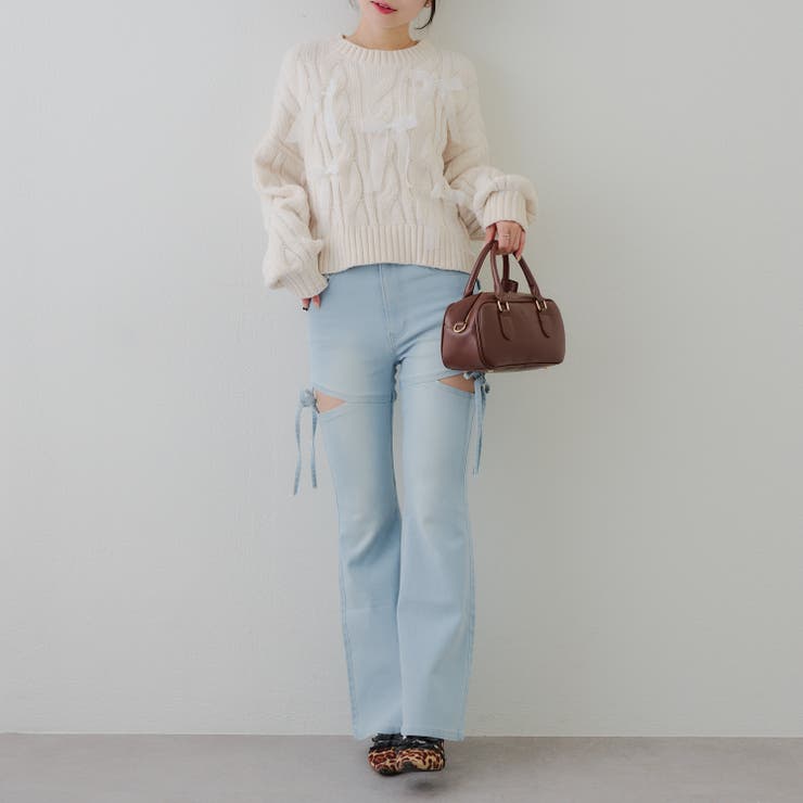 オーガンリボンモールニット | RMAF　NICE CLAUP / OLIVE des OLIVE | 詳細画像12 