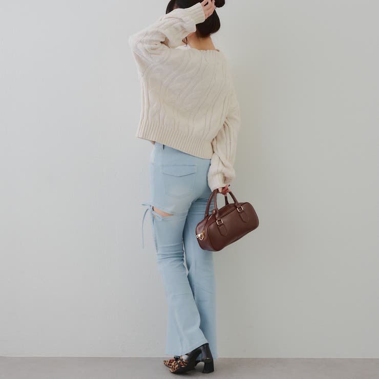 オーガンリボンモールニット | RMAF　NICE CLAUP / OLIVE des OLIVE | 詳細画像14 