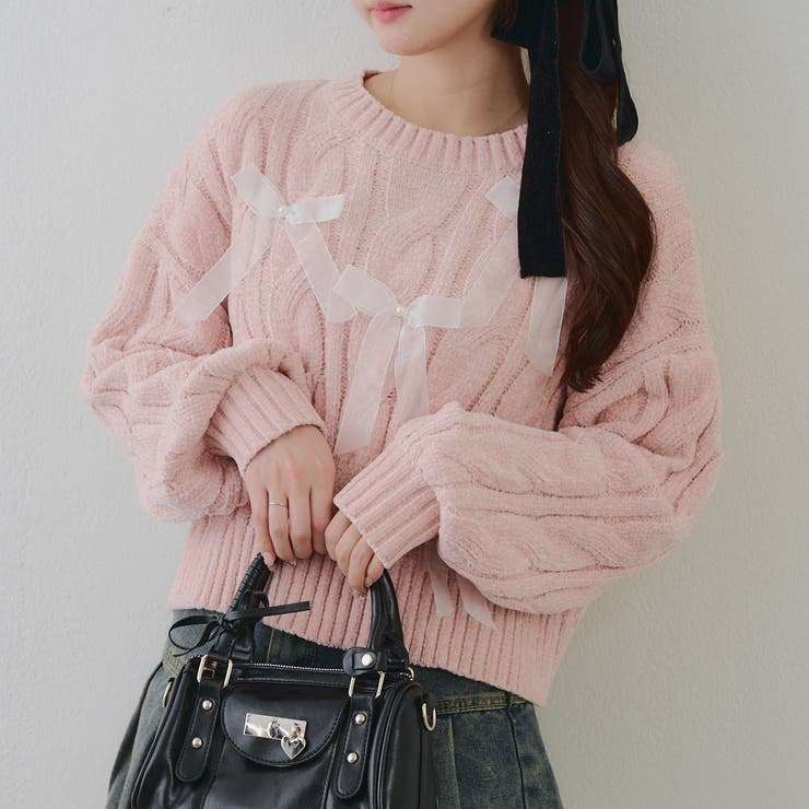 オーガンリボンモールニット | RMAF　NICE CLAUP / OLIVE des OLIVE | 詳細画像15 