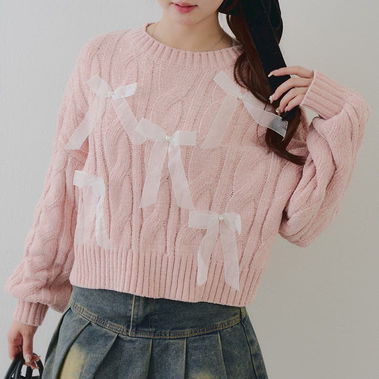 オーガンリボンモールニット | RMAF　NICE CLAUP / OLIVE des OLIVE | 詳細画像16 