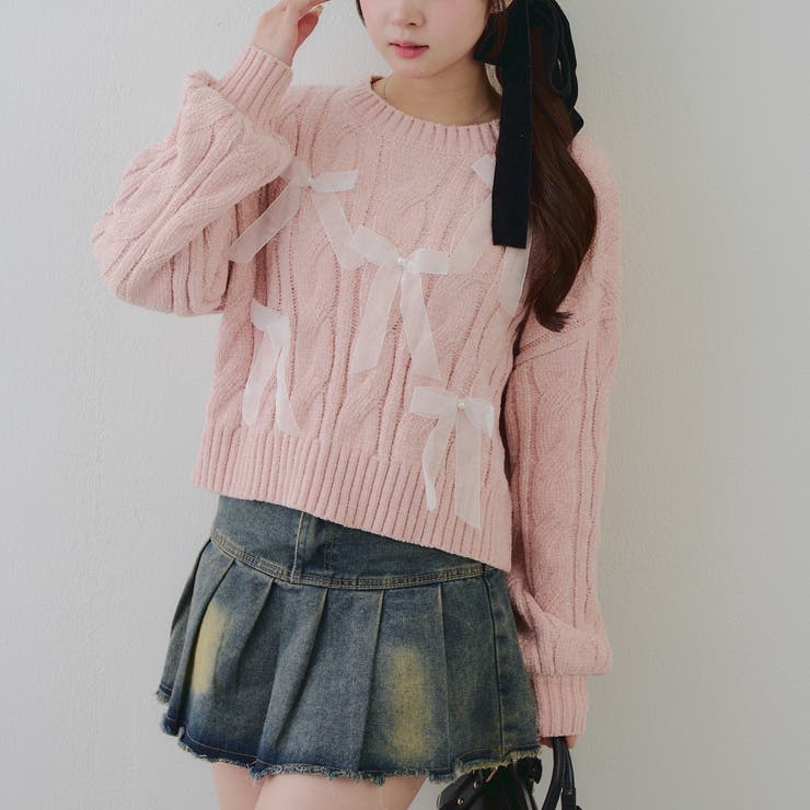 オーガンリボンモールニット | RMAF　NICE CLAUP / OLIVE des OLIVE | 詳細画像17 