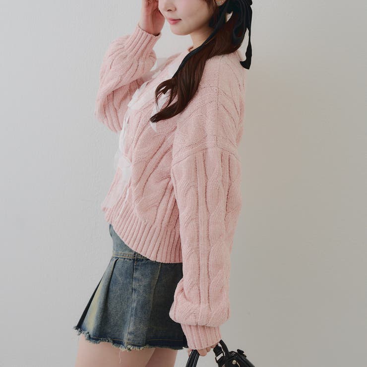 オーガンリボンモールニット | RMAF　NICE CLAUP / OLIVE des OLIVE | 詳細画像18 