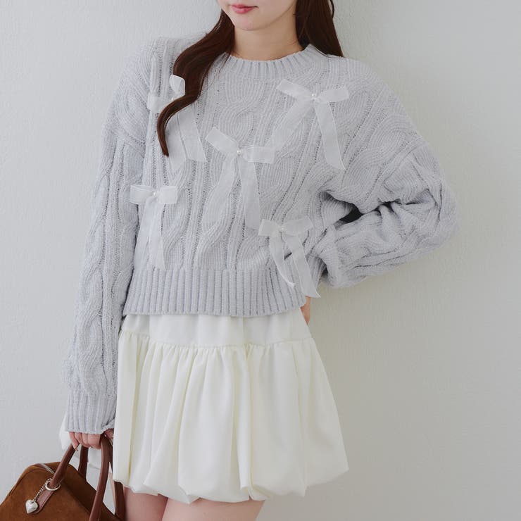 オーガンリボンモールニット | RMAF　NICE CLAUP / OLIVE des OLIVE | 詳細画像2 