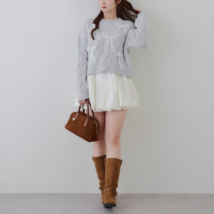 オーガンリボンモールニット | RMAF　NICE CLAUP / OLIVE des OLIVE | 詳細画像5 