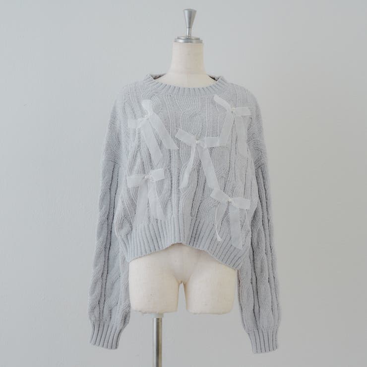 オーガンリボンモールニット | RMAF　NICE CLAUP / OLIVE des OLIVE | 詳細画像29 