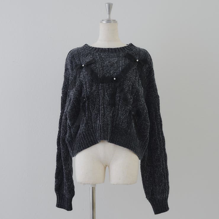 オーガンリボンモールニット | RMAF　NICE CLAUP / OLIVE des OLIVE | 詳細画像30 