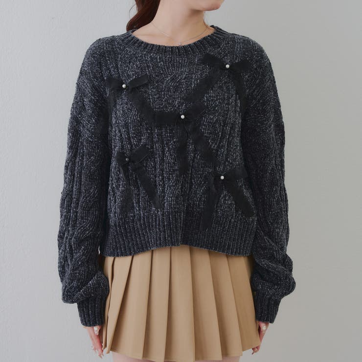 オーガンリボンモールニット | RMAF　NICE CLAUP / OLIVE des OLIVE | 詳細画像31 