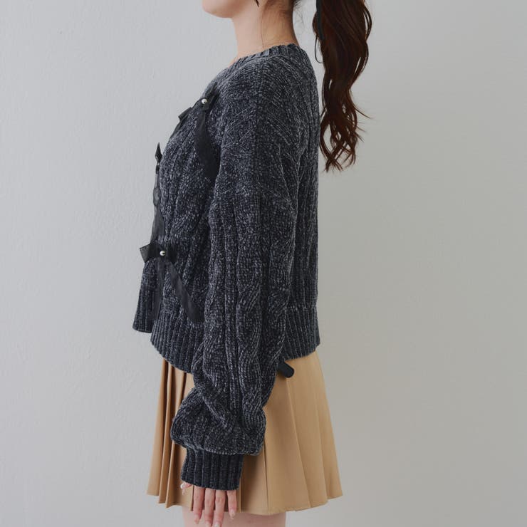 オーガンリボンモールニット | RMAF　NICE CLAUP / OLIVE des OLIVE | 詳細画像32 