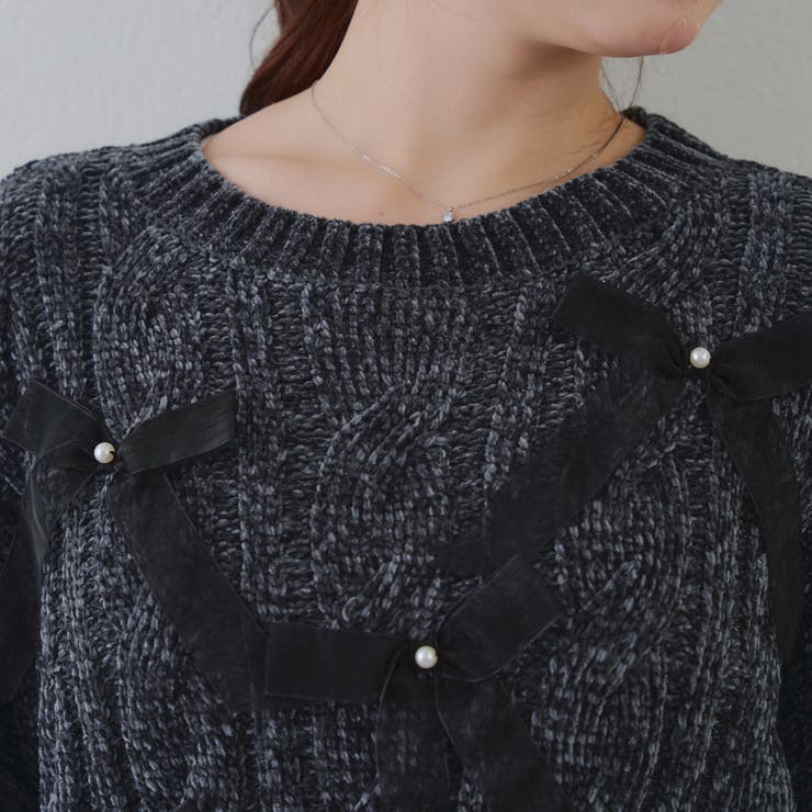 オーガンリボンモールニット | RMAF　NICE CLAUP / OLIVE des OLIVE | 詳細画像34 