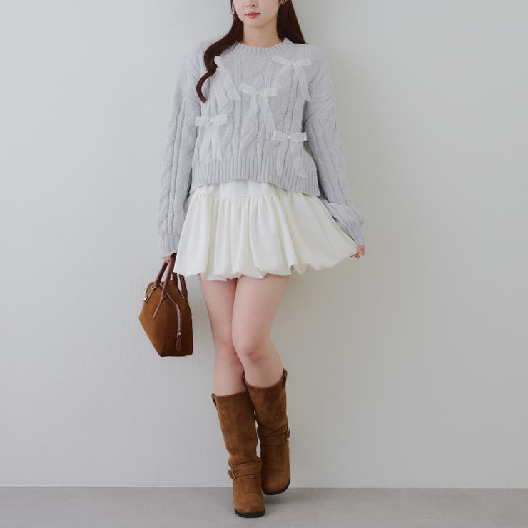 オーガンリボンモールニット | RMAF　NICE CLAUP / OLIVE des OLIVE | 詳細画像6 