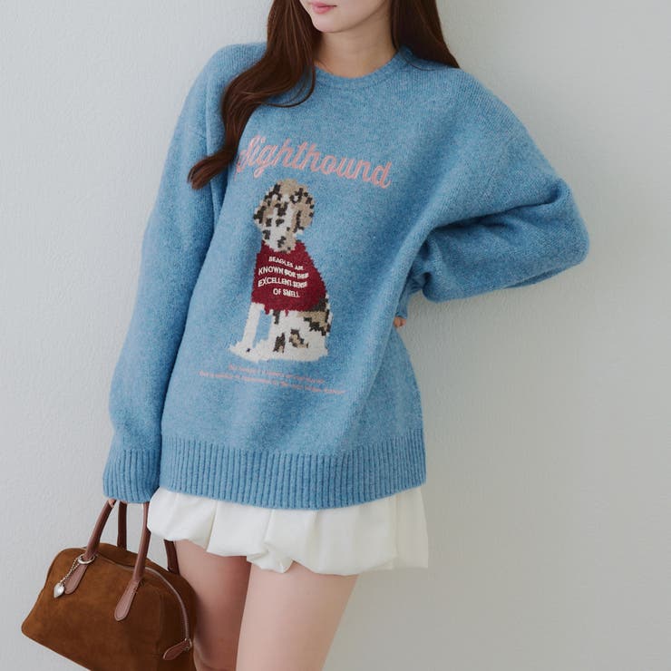 ブルー | Dogニットプルオーバー | RMAF　NICE CLAUP / OLIVE des OLIVE