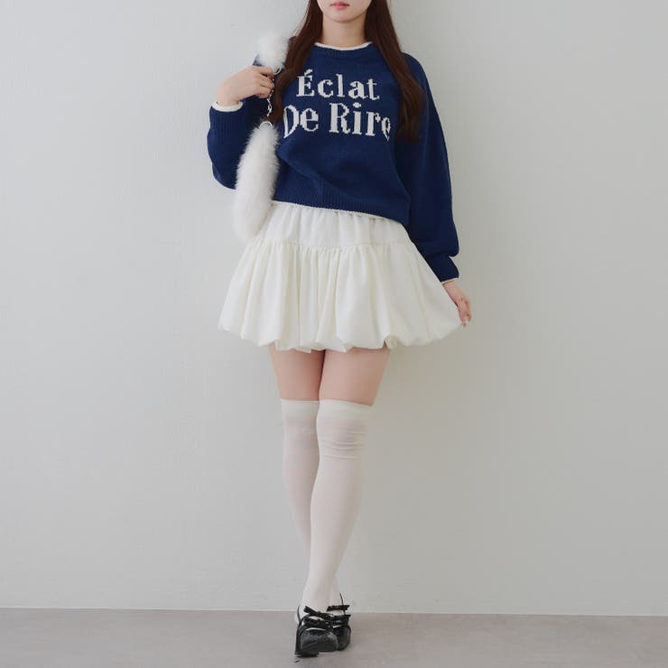 配色ロゴモールニット | RMAF　NICE CLAUP / OLIVE des OLIVE | 詳細画像5 