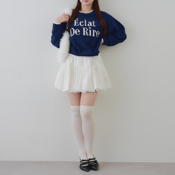 配色ロゴモールニット | RMAF　NICE CLAUP / OLIVE des OLIVE | 詳細画像6 