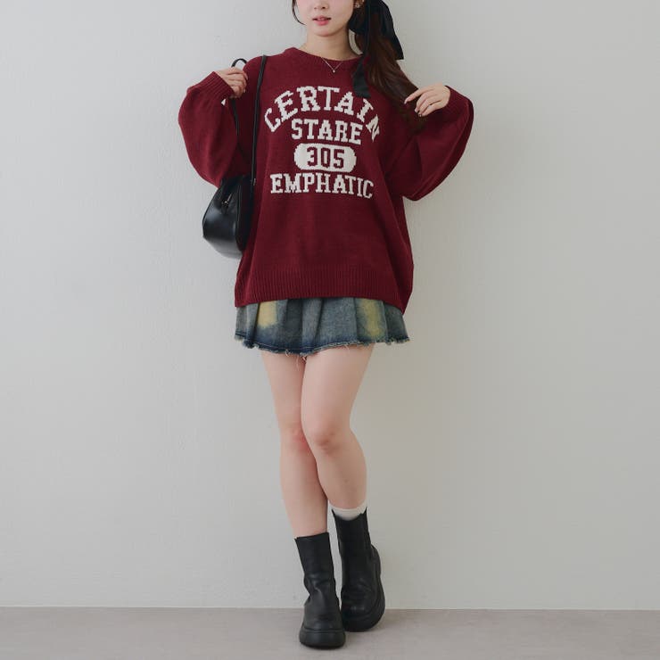 【8色展開】ロゴモールニット | RMAF　NICE CLAUP / OLIVE des OLIVE | 詳細画像22 