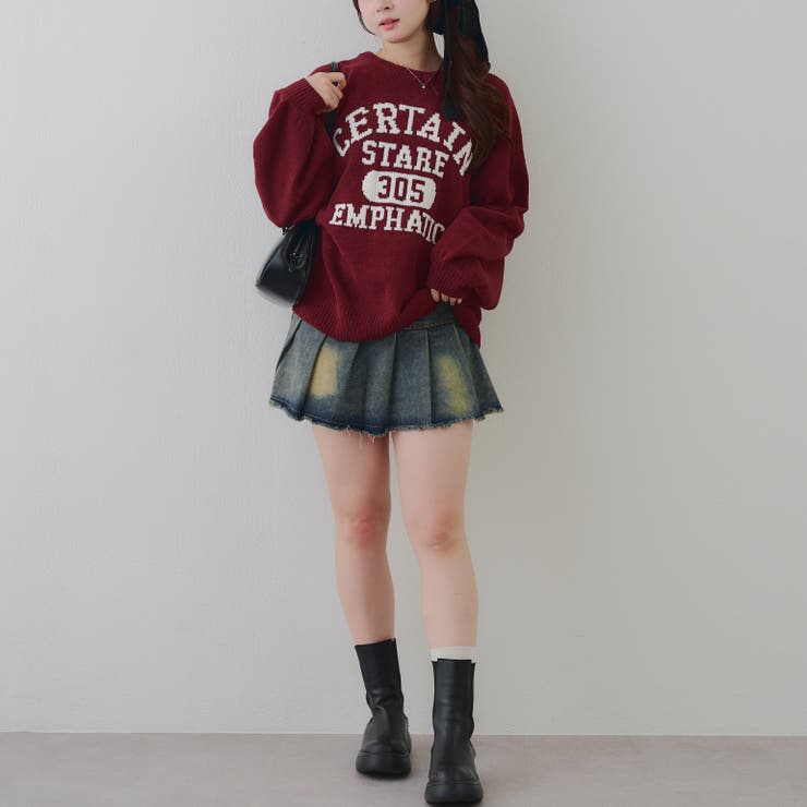 【8色展開】ロゴモールニット | RMAF　NICE CLAUP / OLIVE des OLIVE | 詳細画像23 