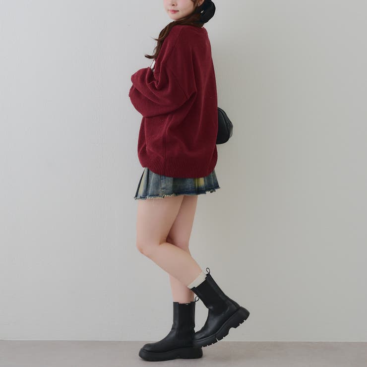 【8色展開】ロゴモールニット | RMAF　NICE CLAUP / OLIVE des OLIVE | 詳細画像24 