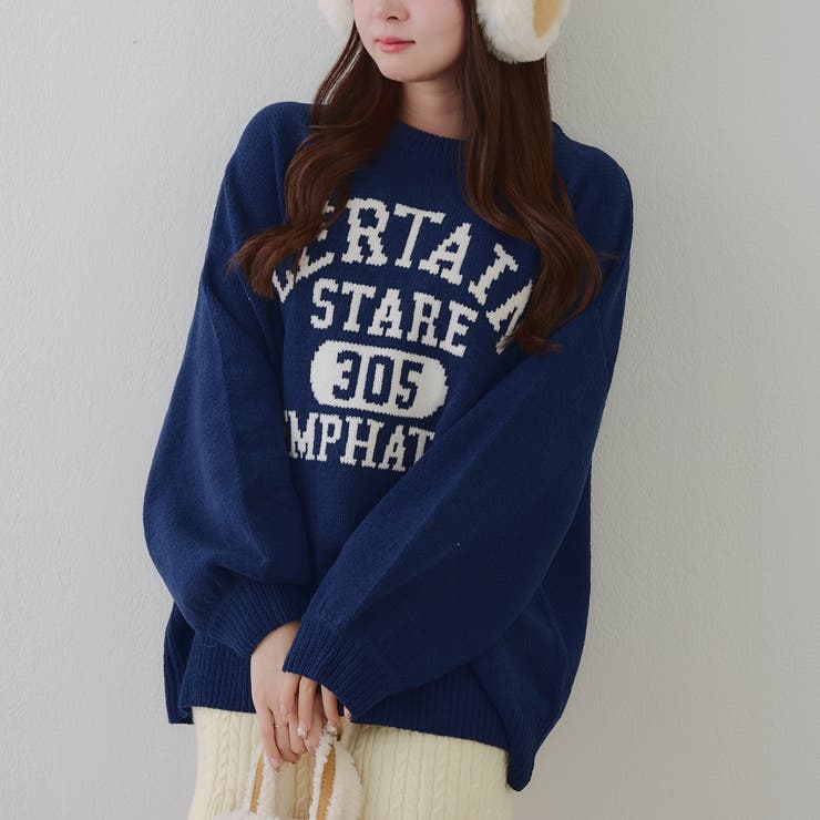 【8色展開】ロゴモールニット | RMAF　NICE CLAUP / OLIVE des OLIVE | 詳細画像2 