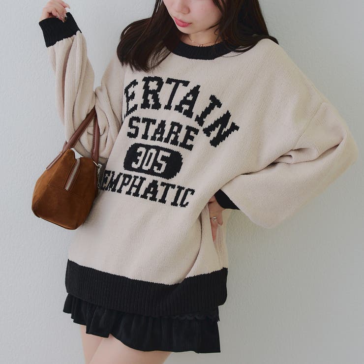 【8色展開】ロゴモールニット | RMAF　NICE CLAUP / OLIVE des OLIVE | 詳細画像48 