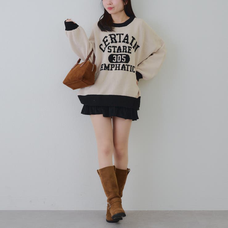 【8色展開】ロゴモールニット | RMAF　NICE CLAUP / OLIVE des OLIVE | 詳細画像52 